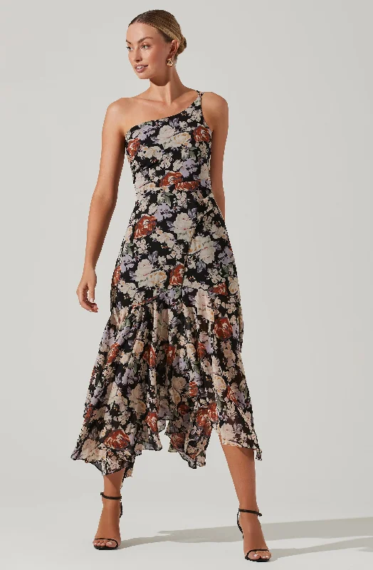 Black floral / XS