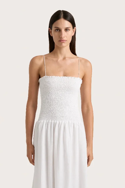 Geriba Midi Dress White