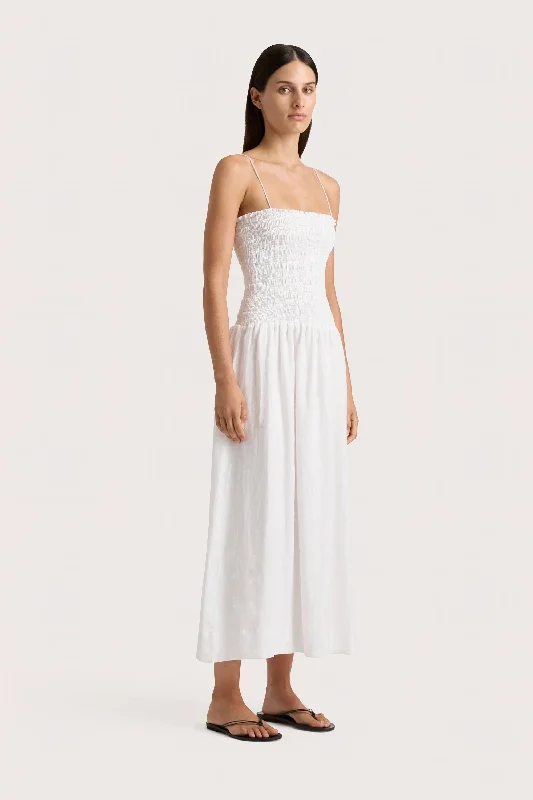 Geriba Midi Dress White