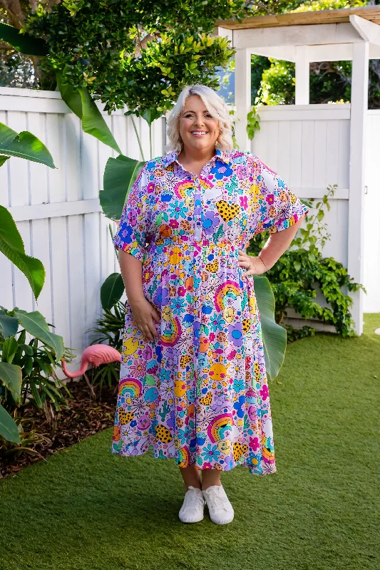 Maddy Dress in Happy Place by Kasey Rainbow