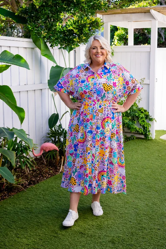 Maddy Dress in Happy Place by Kasey Rainbow