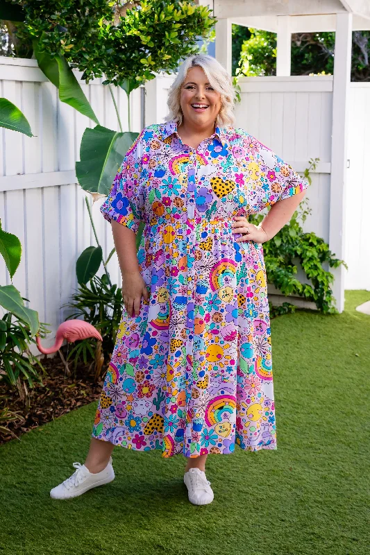 Maddy Dress in Happy Place by Kasey Rainbow