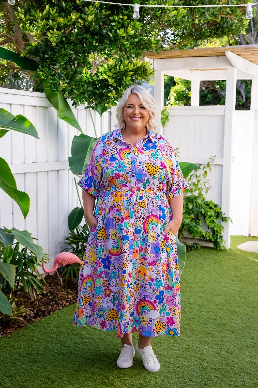 Maddy Dress in Happy Place by Kasey Rainbow