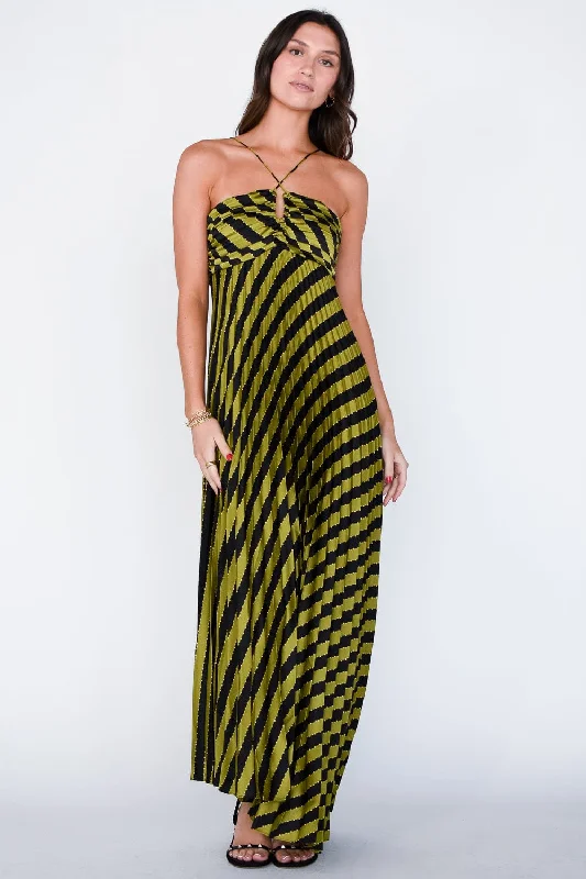 Pleated Maxi Dress