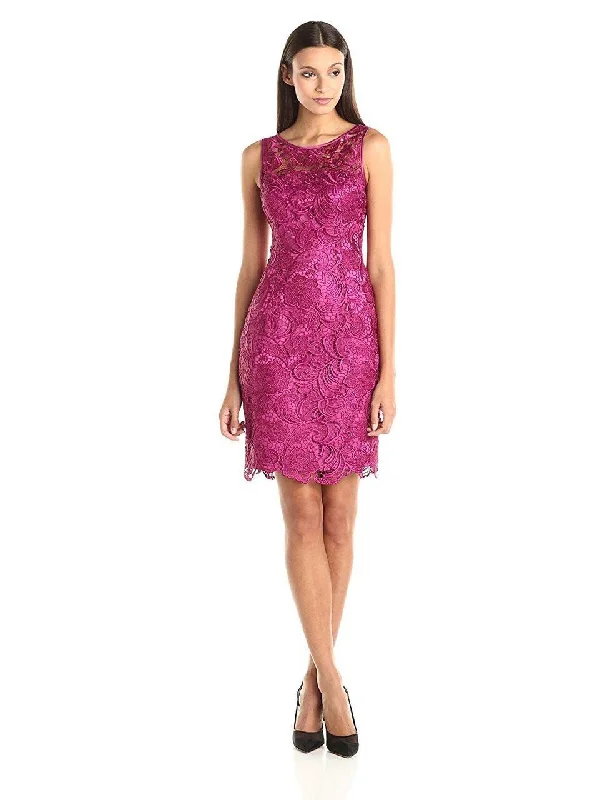 Adrianna Papell - Lace Overlay Dress 41863800