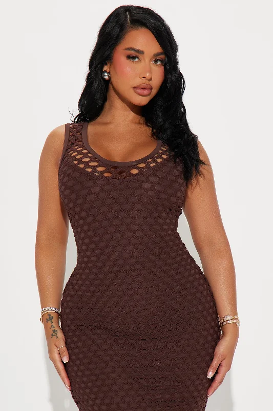 Beach Breeze Maxi Dress - Chocolate