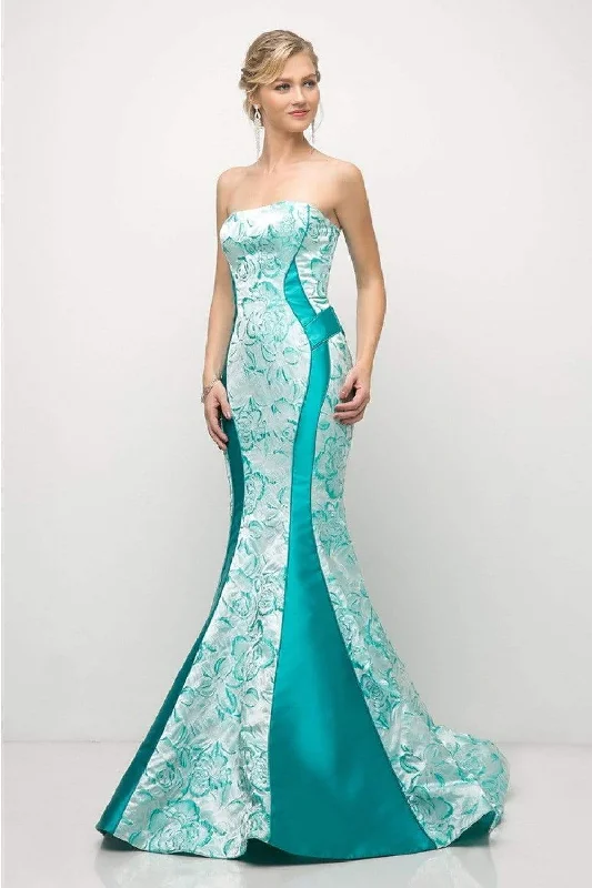 Cinderella Divine - US001 Floral Strapless Mermaid Gown