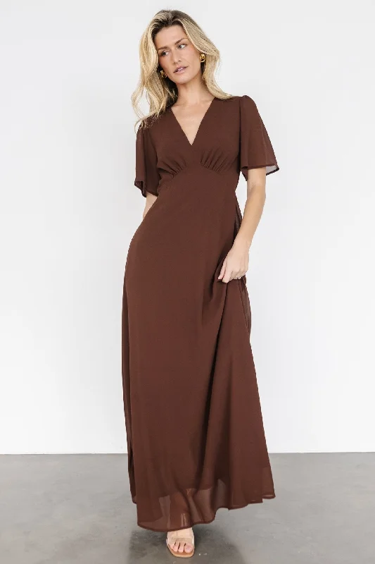 Esti Maxi Dress | Espresso