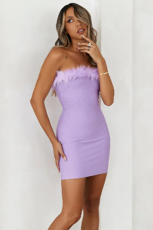 Extra Cute Mini Dress Lilac