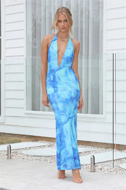 Extravagant Girl Maxi Dress Blue