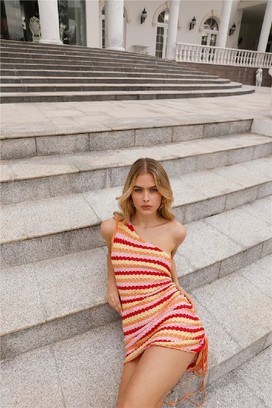 HELLO MOLLY Dancing On The Rooftop Mini Dress Pink