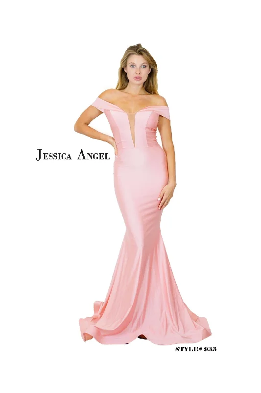 Jessica Angel Prom Long Off Shoulder Formal Gown 933