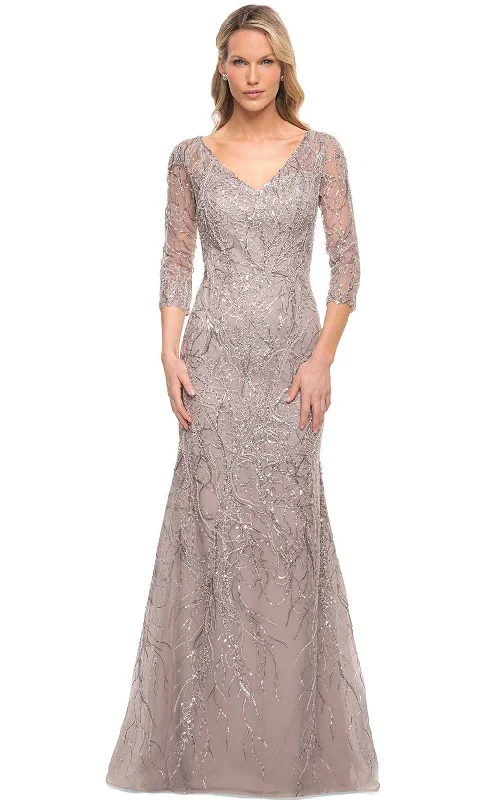 La Femme 30044 - Embroidered Mermaid Mother of the Groom Dress