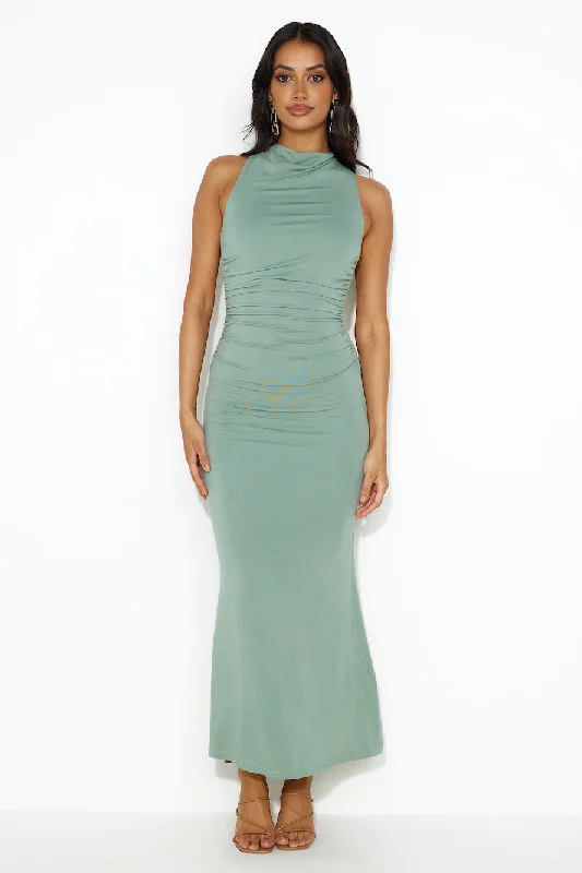 Light Touch Maxi Dress Sage