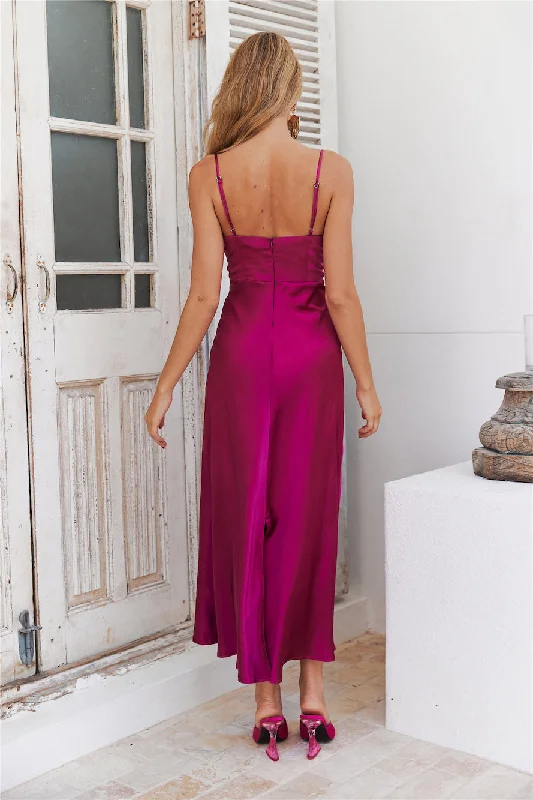 Lovely Escape Maxi Dress Fuchsia