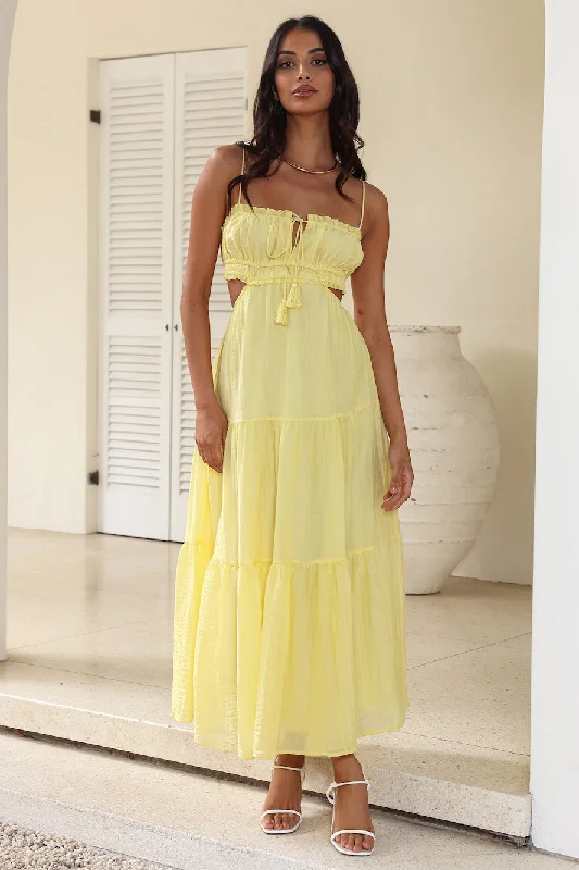 Magical Moments Maxi Dress Yellow