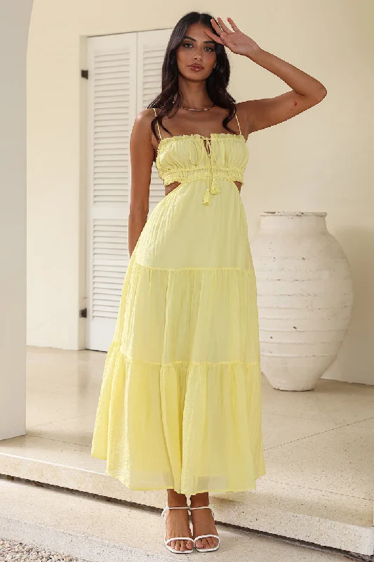 Magical Moments Maxi Dress Yellow