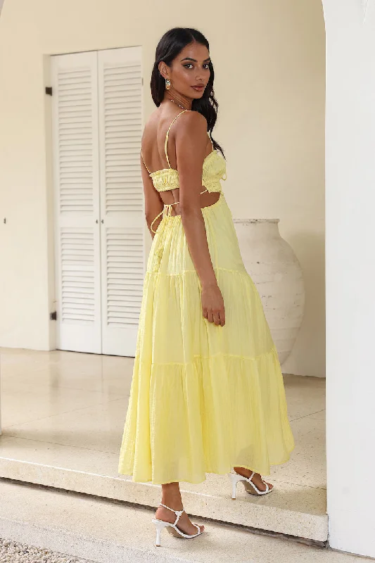 Magical Moments Maxi Dress Yellow