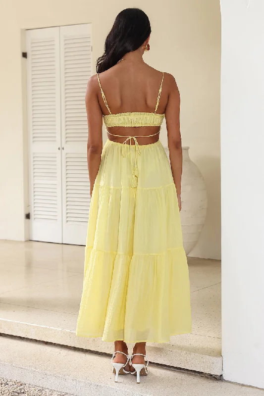 Magical Moments Maxi Dress Yellow