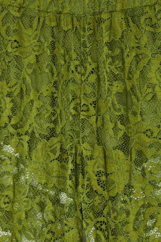 Olive Lace Diva Trousers