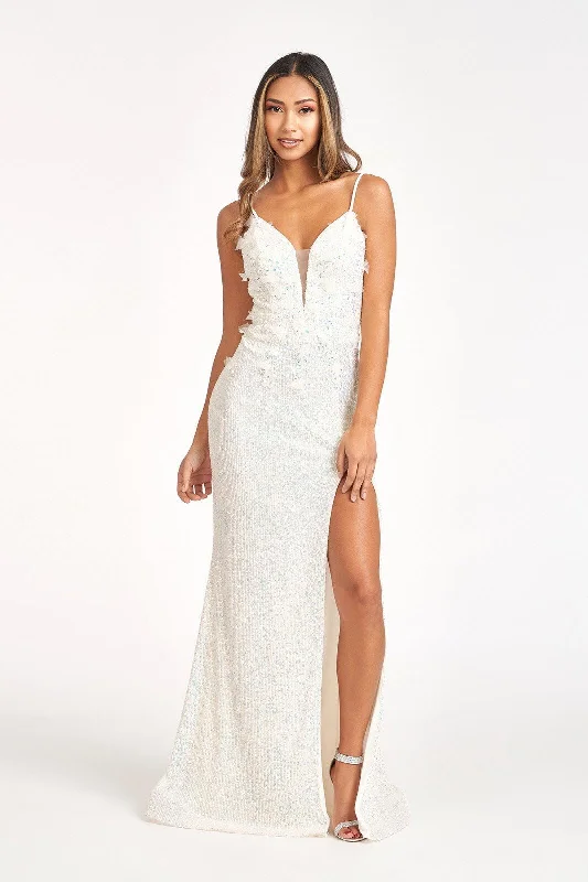 Spaghetti Straps Long Prom Dress