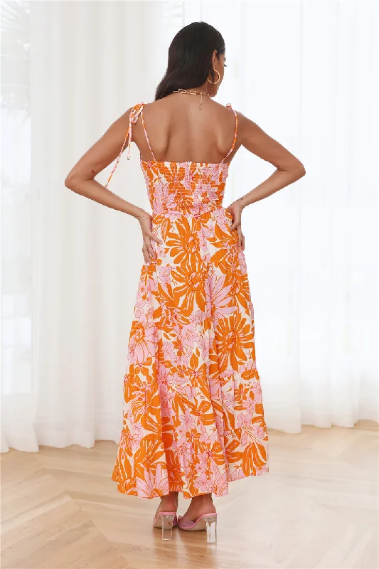 Summer Activity Maxi Dress Orange