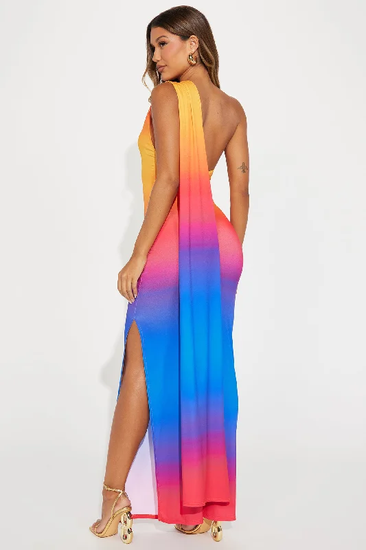 Sunset On Me Maxi Dress - Multi Color