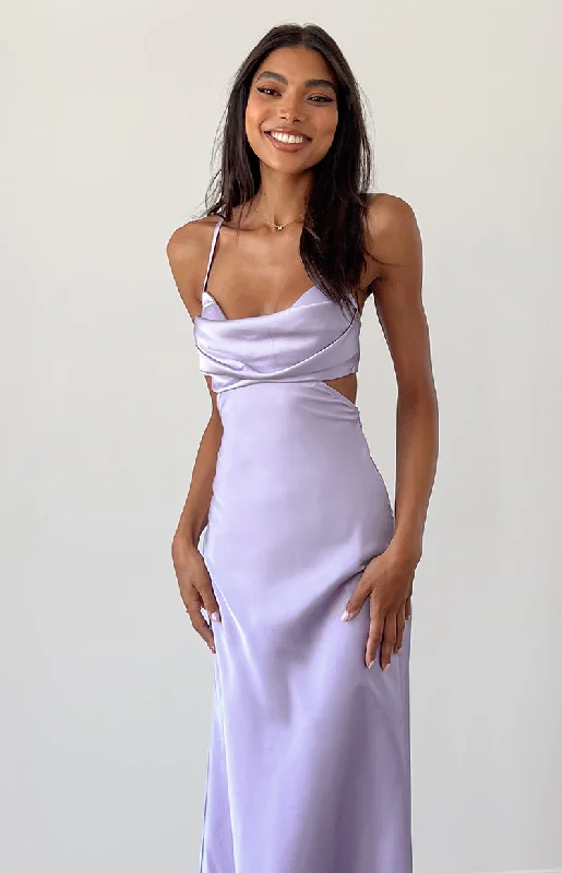 Taleah Lilac Cut Out Maxi Dress