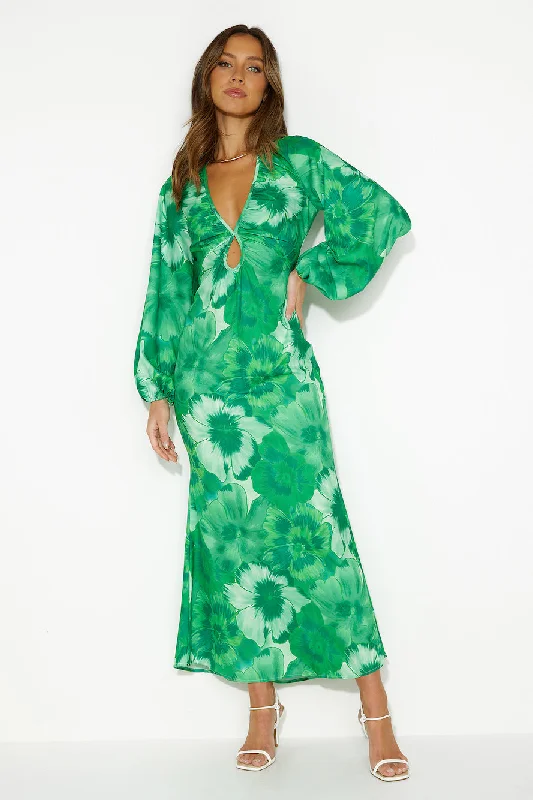 Vivid Soul Maxi Dress Green