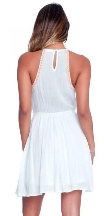 You Are Unwritten White Skater Dress