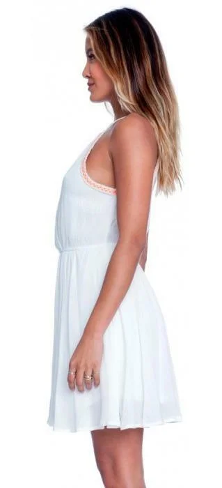 You Are Unwritten White Skater Dress