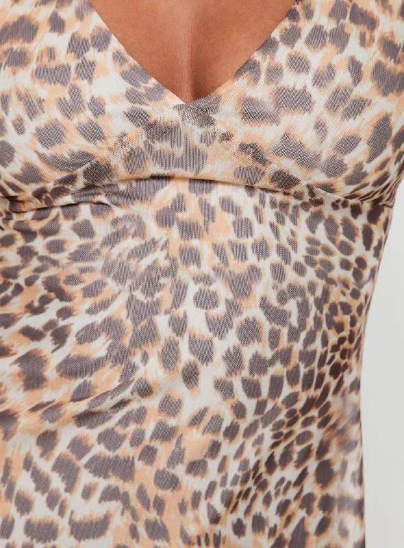 Zuba Mini Dress Leopard