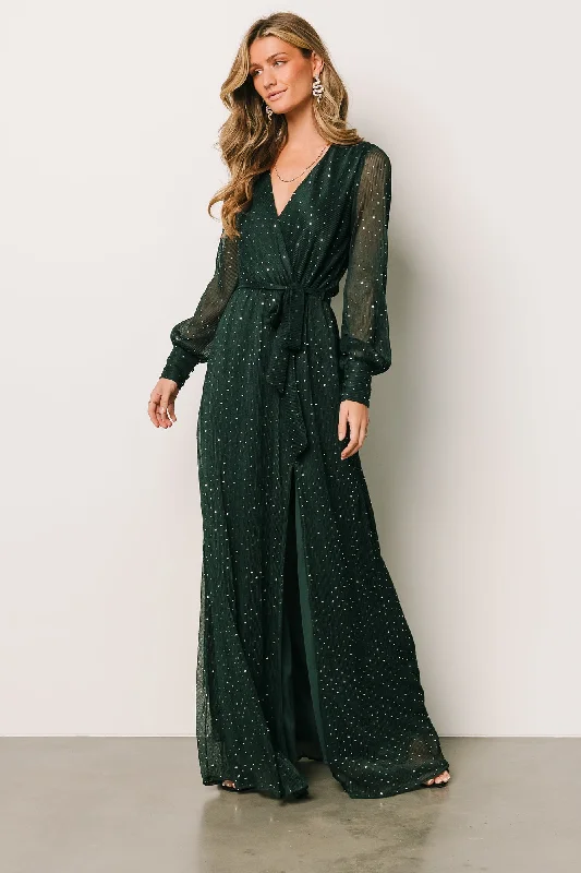 Abigail Sparkle Gown | Emerald