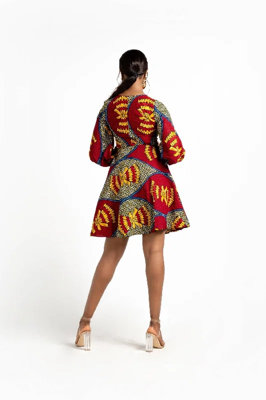 Agara African Print Women's Dress