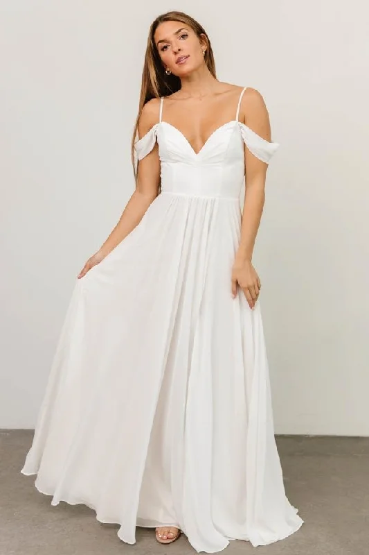 Bianca Lace Maxi Dress | Off White