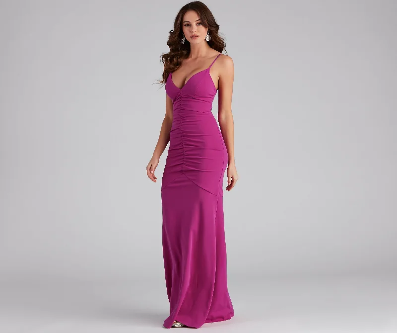 Bianca Ruched Mermaid Formal Dress