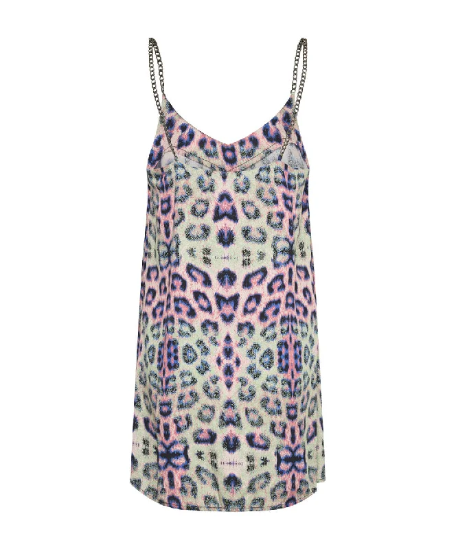 COLLISION MINI SLIP DRESS