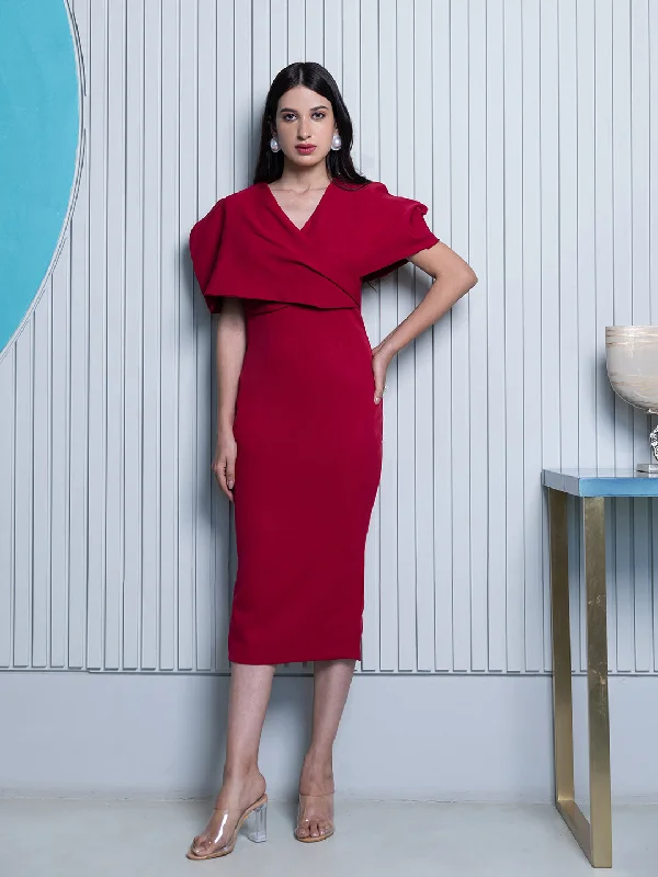 Garnet Overlap Dress