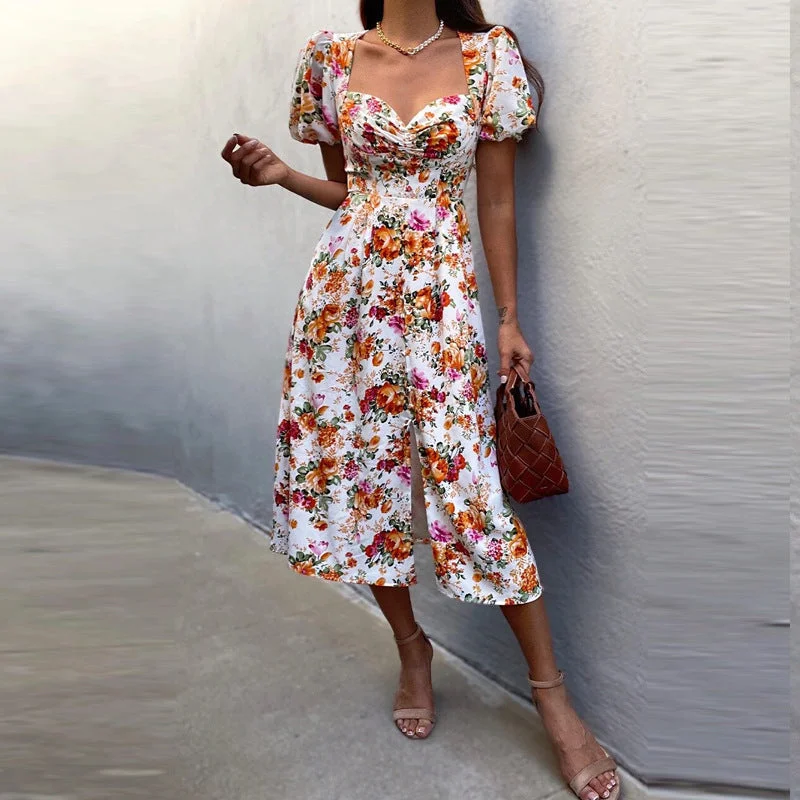 Let A Smile In Floral Maxi Dress