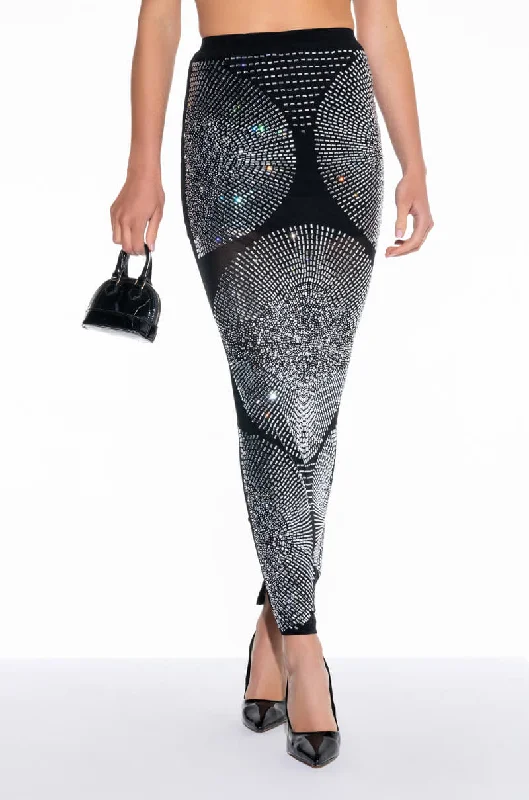 BODIED RHINESTONE MAXI SKIRT