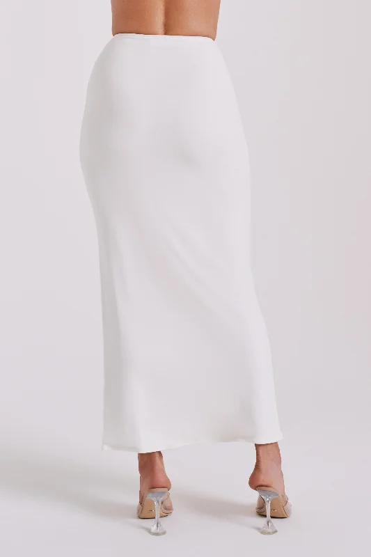 Ceri Maxi Twist Skirt - White