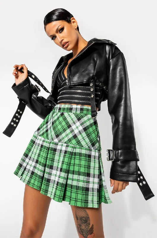 CHIC MINI PLAID SKIRT (REORDER-NEW COLOR AND COST)