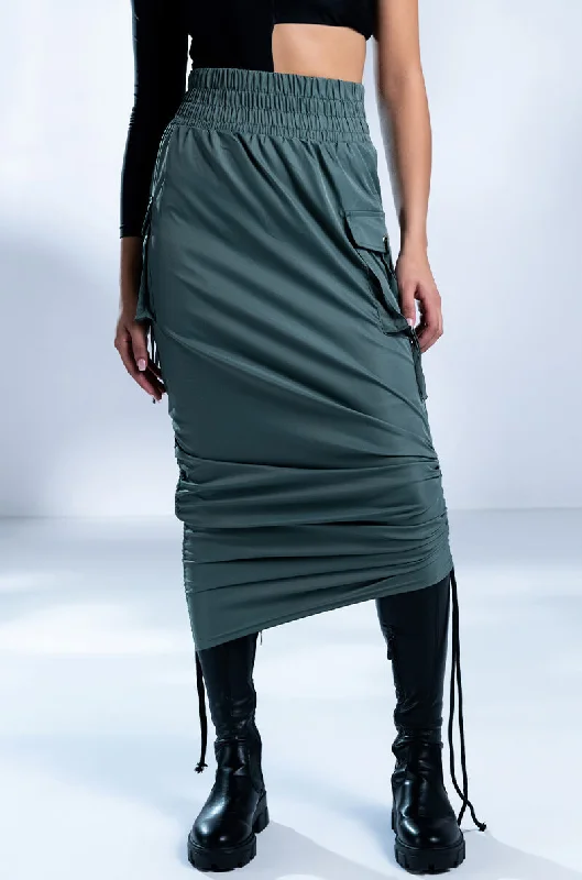 FOLLOW ME ADJUSTABLE CARGO SKIRT