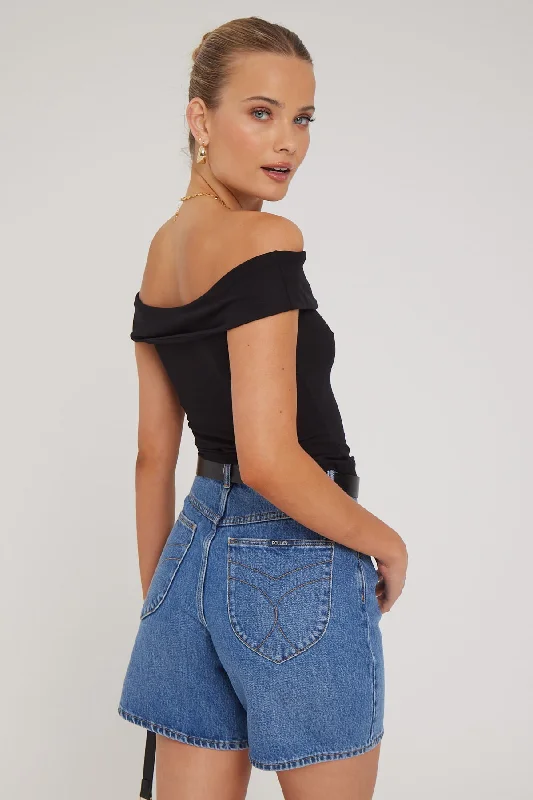 L&t Off Shoulder Top Black