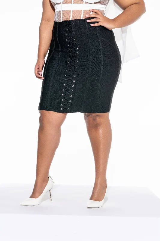 PLUS ON MY WAY PENCIL BANDAGE SKIRT