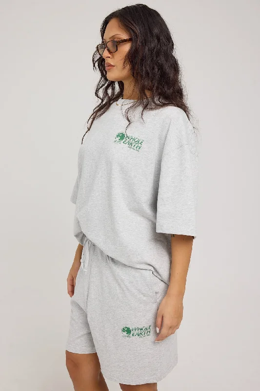 Thrills Special Offer Oversized Tee Snow Marle