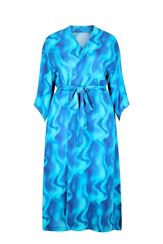 Jennifer Maxi Duster in Sea Wave