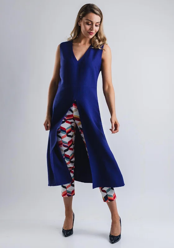 The Best Offers Are Here!Camelot Split Front Tunic Dress, Dark Blue