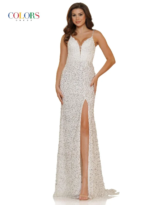 Your Favorite Items on Sale Now!Colors 2715 Colors Long Spaghetti Strap Formal Prom Dress