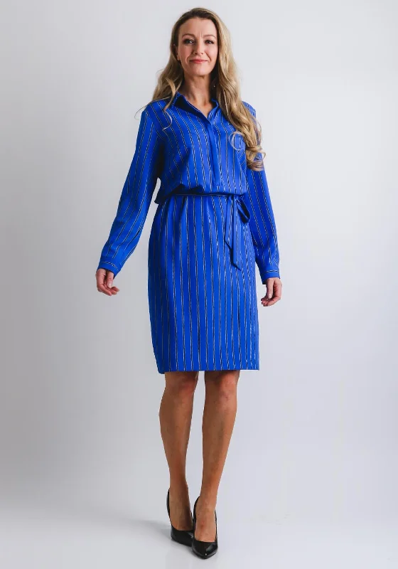 Upgrade for Less!Gerry Weber Striped Shirt Dress, Blue